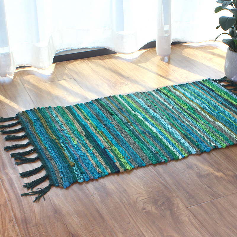 Japanese Home Textiles - Alfombras con estampado de madera Vintage,
