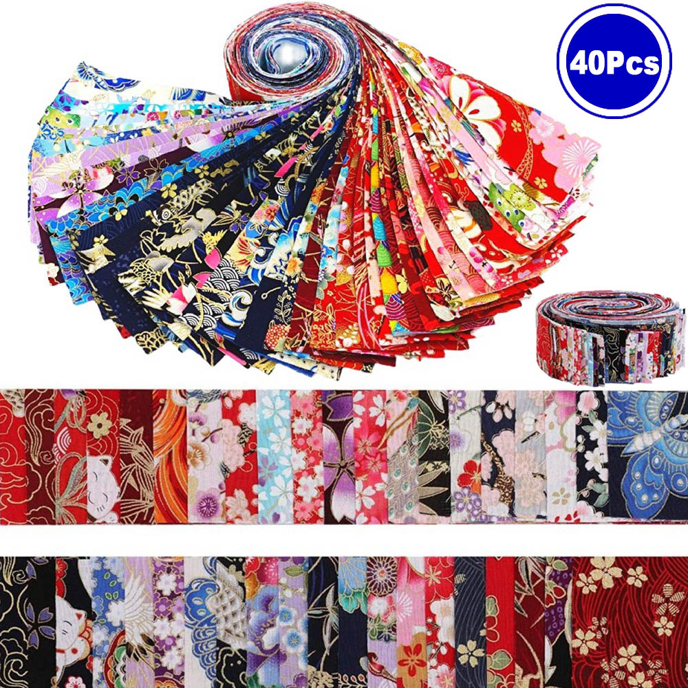 Japanese Home Textiles - Tela de tiras japonesas 100% algodón