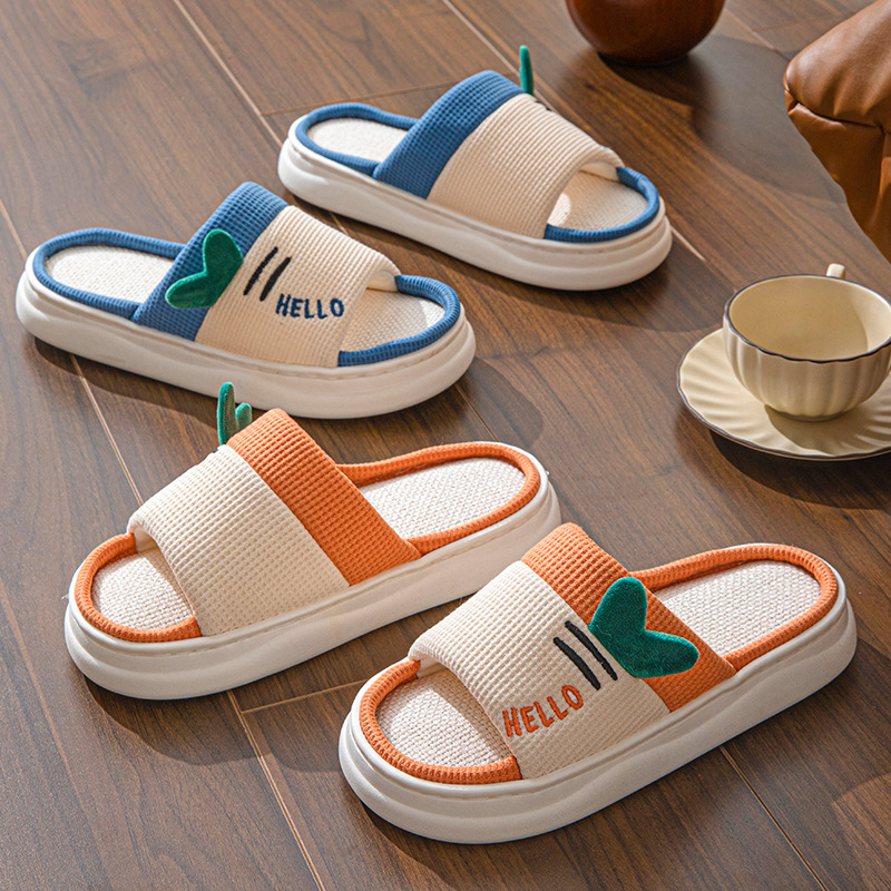 Home Textiles - Pantuflas de Lino de Nuevo Estilo