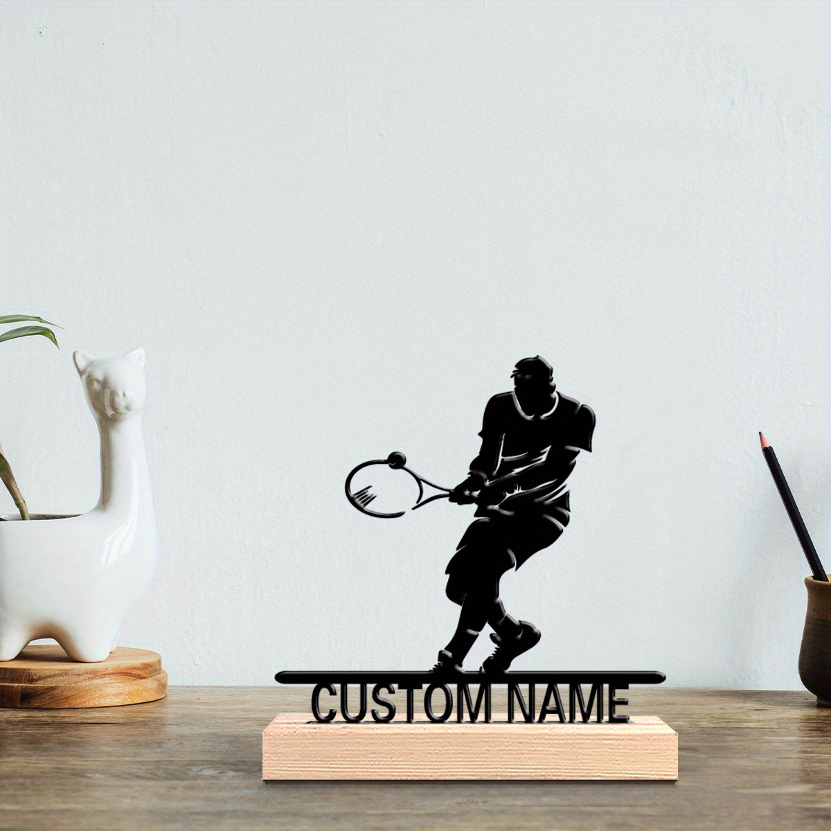 Home Textiles Products - Estatua Metálica Personalizada de Jugador de