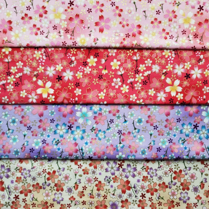 Tela estampada de lámina dorad - Japanese Home Textiles reseña y precio