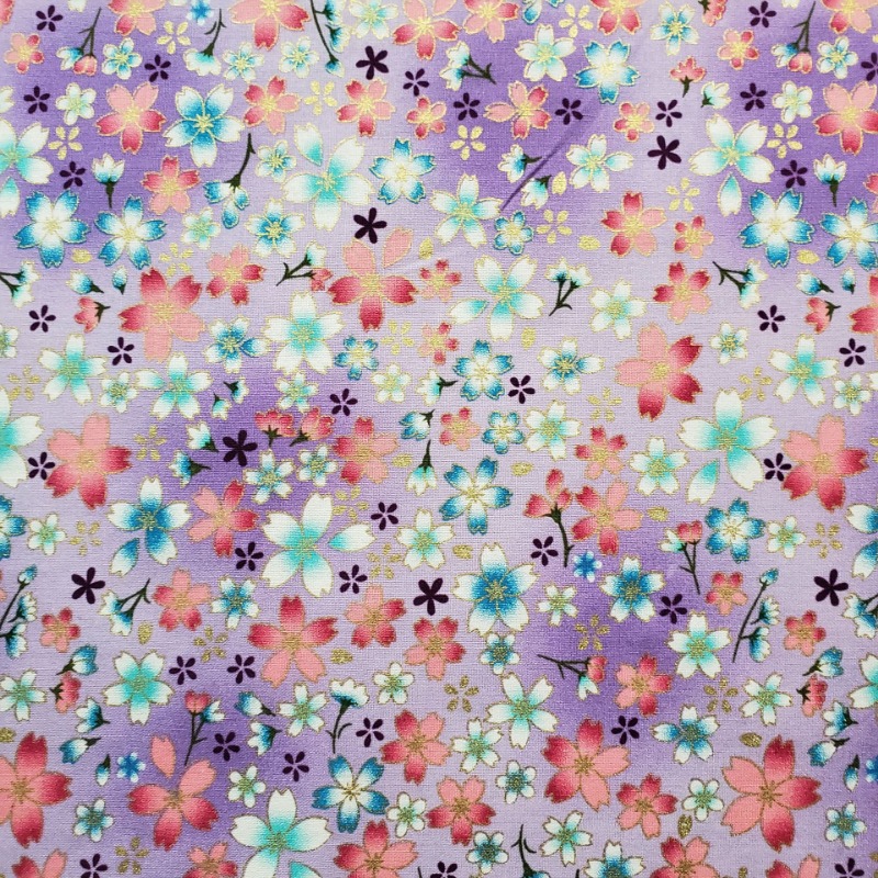 Tela estampada de lámina dorad - Japanese Home Textiles reseña y precio
