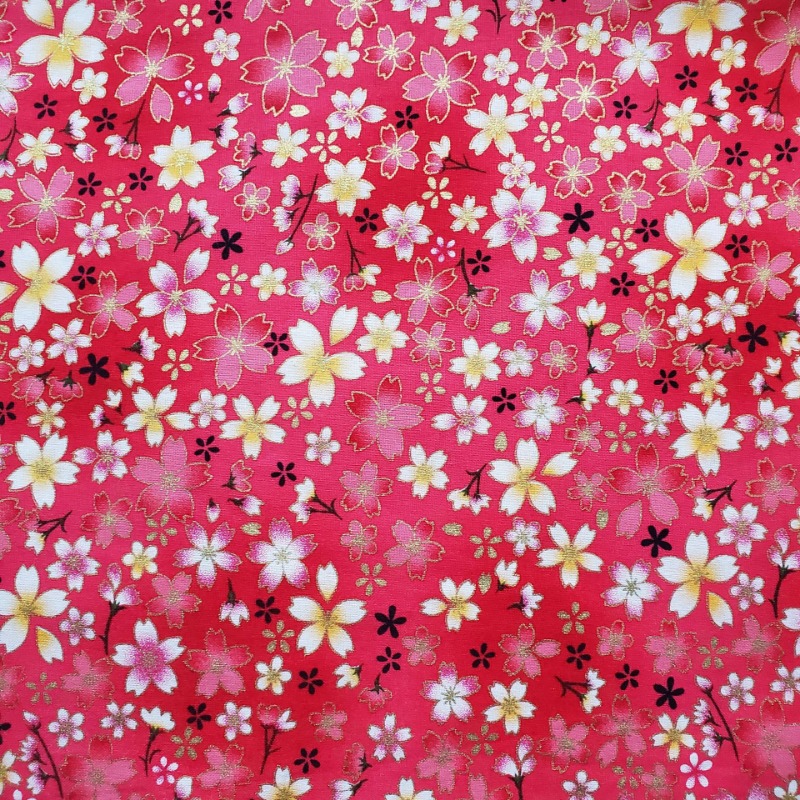 Tela estampada de lámina dorad - Japanese Home Textiles reseña y precio