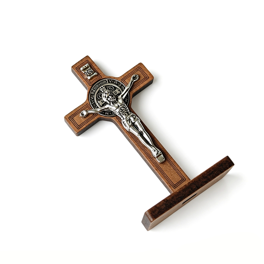 Crucifijo de San Benito con Ba - Home Textiles Products reseña y precio