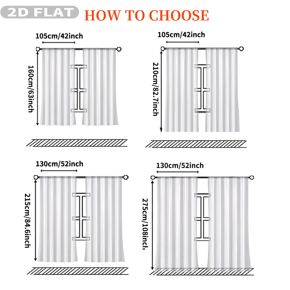 Cortinas Transparentes Planas  - Home Textiles reseña y precio
