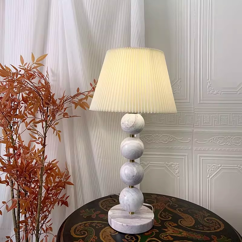 Lámpara de mesa de travertino  - Japanese Home Textiles reseña y precio