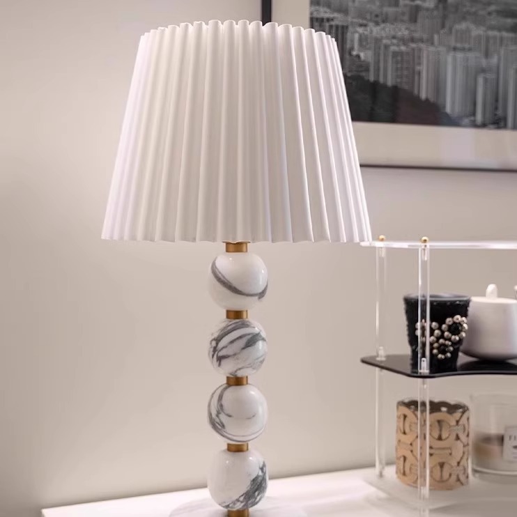 Lámpara de mesa de travertino  - Japanese Home Textiles reseña y precio