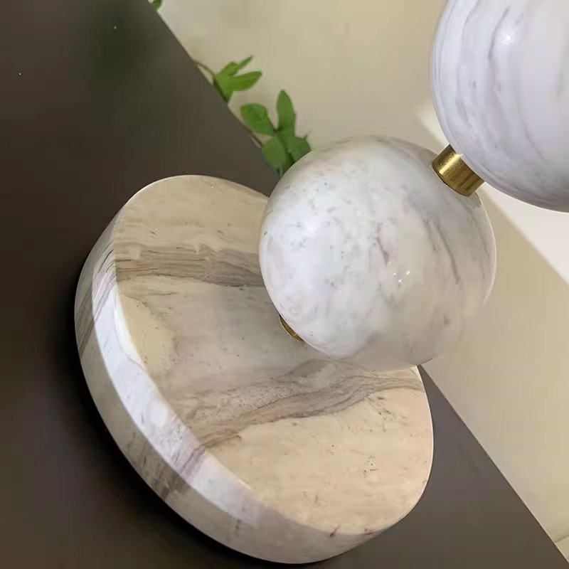 Lámpara de mesa de travertino  - Japanese Home Textiles reseña y precio