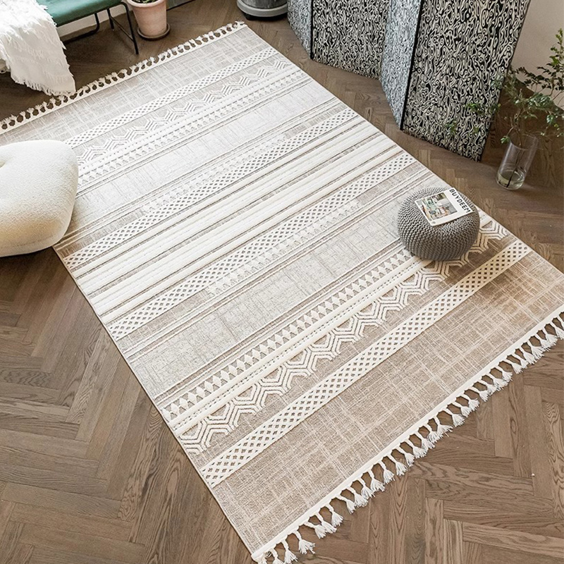 Alfombra tejida a mano con bor - Japanese Home Textiles reseña y precio