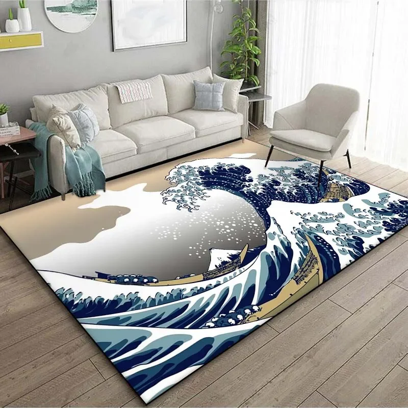 Alfombra de arte japonés con o - Japanese Home Textiles reseña y precio